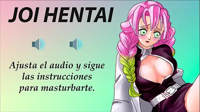 JOI hentai con Mitsuri&period; Super Gangbang&period; En espa&ntilde;ol&period;