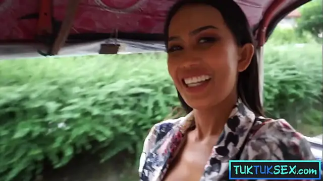 Thai MILF amateur takes a big cock anal after being picked up