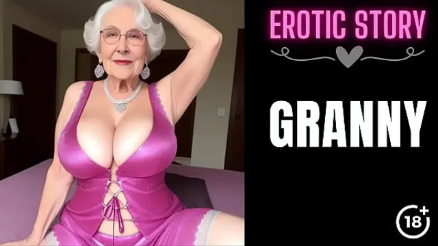 &lbrack;GRANNY Story&rsqb; Threesome with a Hot Granny Part 1
