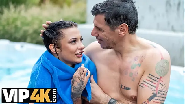 VIP4K&period; Brunette teen Chloe Heart was rescued by StepDaddy and fucked in different positions