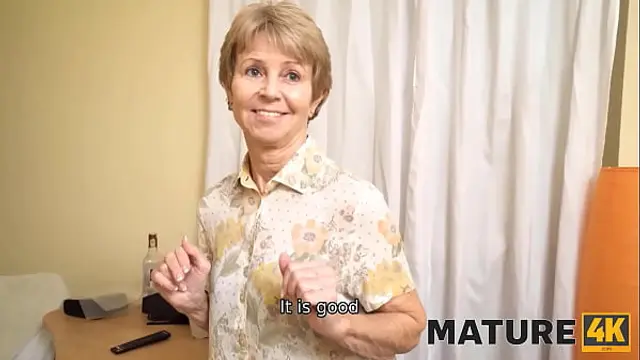 MATURE4K&period; Maid is middle-aged and she is mans type so he goes fucking mature