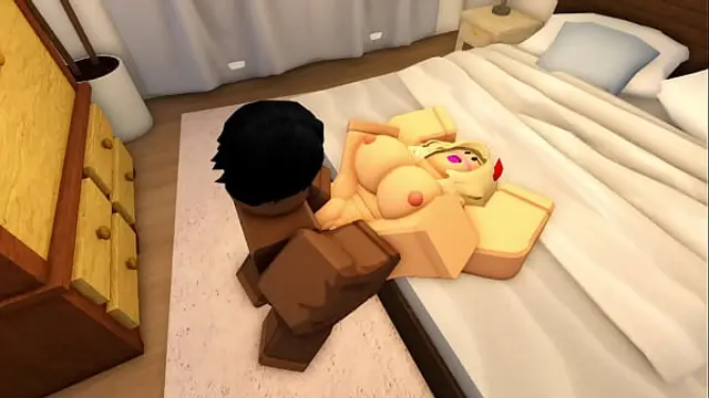 &lbrack;ROBLOX PORN&rsqb; Thick blonde bitch gets her first BBC