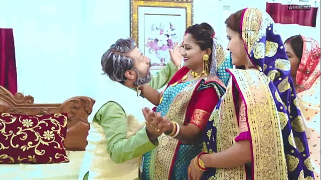 Tharki Burha step Father-in-law Fucks Four Newly Married Daughters in Law &lpar; Hindi Audio &rpar;