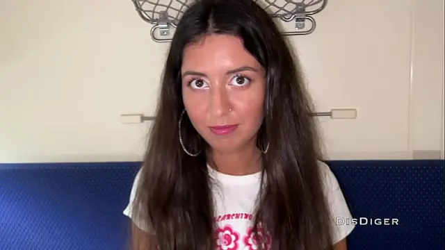 Public Picked up a beauty at the train station and fucked her on the train &comma; with an unexpected ending