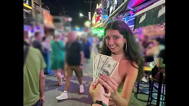 Picked up a prostitute on public and fucked her in all holes&comma; cum on her face