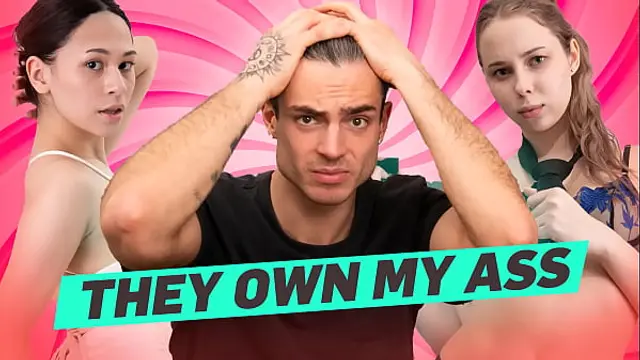 VIP4K&period; 2 Russian NYMPHOMANIACS giving a dude a proper all the way licking