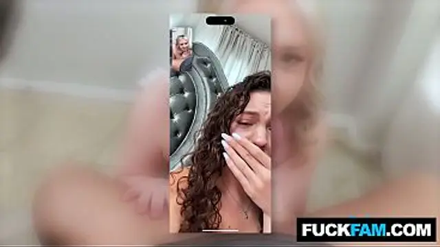WTF&excl; Stepsis Cheats Live on Video Call Eva Nyx&comma; Joshua Lewis&comma; Satine summers