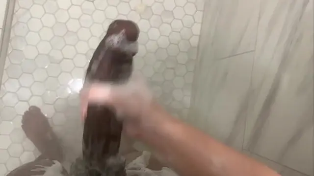 Stepbrother sneaks in bathroom while stepsister shower&comma; she caught him spying and made him get in&comma; her ass is so fat and pussy is so wet she will make you cum quick