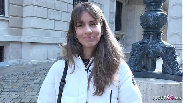 SKINNY Long Legs Teen Lili Charmelle &vert; Pickup and Rough Casting Fuck - GERMAN SCOUT