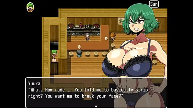 Yuka Scattred Shard Of The Yokai &lbrack;PornPlay Hentai game&rsqb; Ep&period;4 in front of a pervy stranger