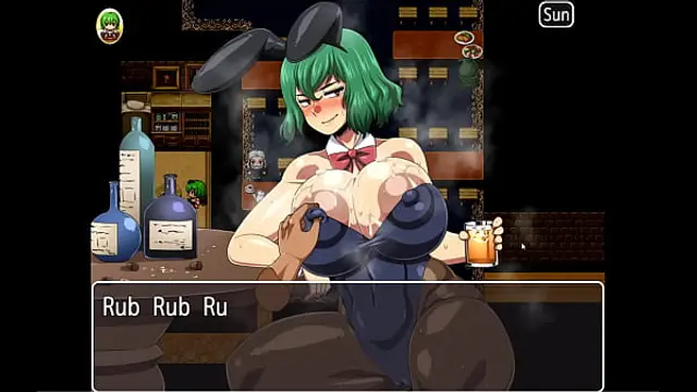 Yuka Scattred Shard Of The Yokai &lbrack;PornPlay Hentai game&rsqb; Ep&period;20 bunnysuit girl handjob a dirty old pervert