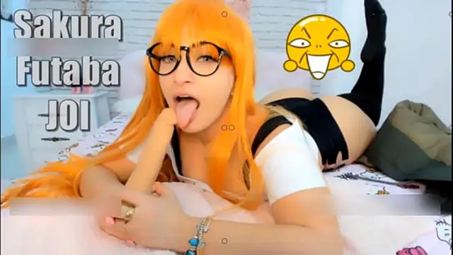 Sexy Sakura Futaba cosplay girl giving the hottest joi&comma; jerk off instructions speaking portuguese&comma; english and spanish&comma; this video will turn you on so much