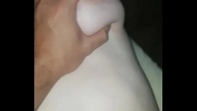 Little white blonde riding hot