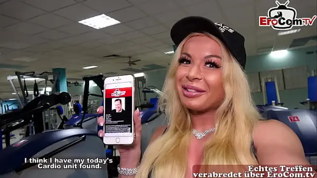 EroCom Date - Fat guy with small dick pick up from german blonde fitness teen and try anal