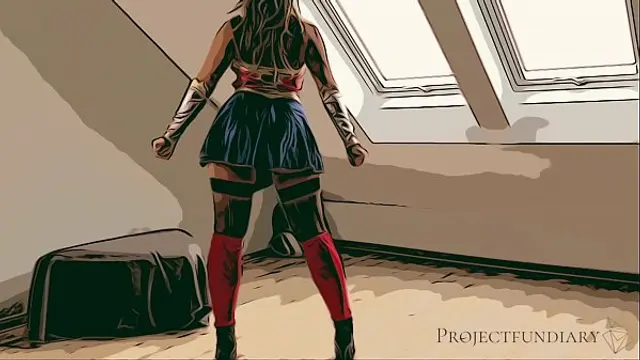 wonder woman cosplay - used like a slut&comma; projectfundiary