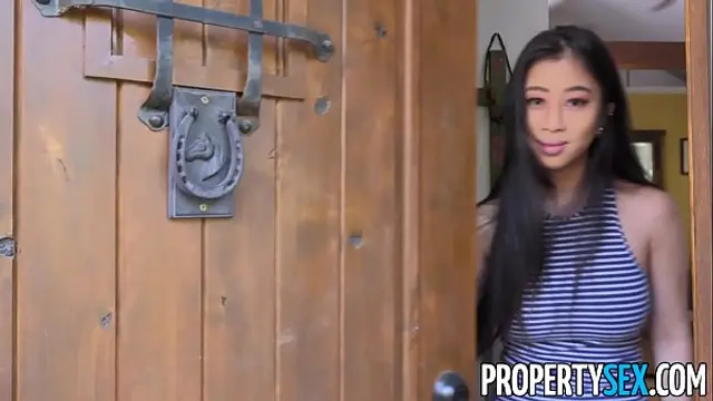 PropertySex - Real estate agent with big natural tits fucks client