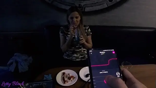 Public Remote Vibrator In Bowling Together With Friends - Letty Black