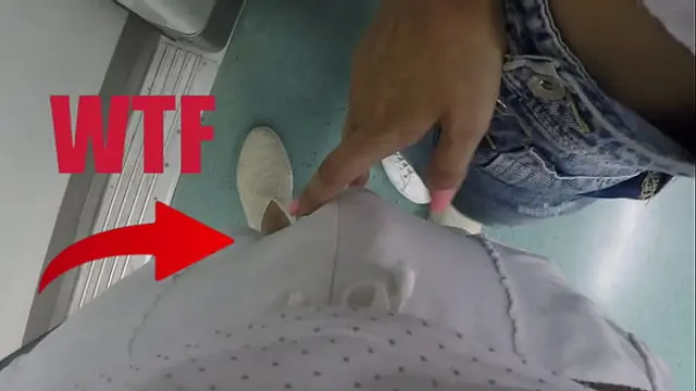 Stepsister Seduce a Stranger Unknown Guy on a Public Train&excl;