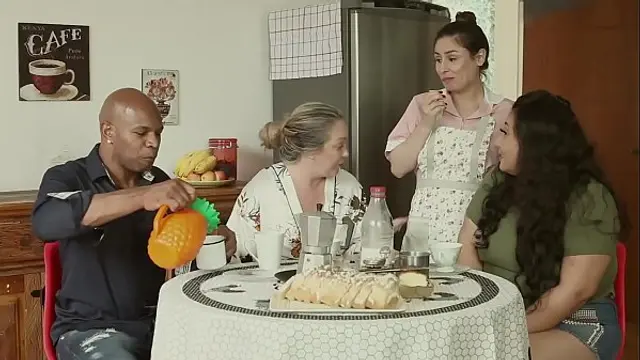 THE WHOREHOUSE - THE HUSBAND IS A CUCKOLD&comma; THE MOTHER IS A SLUT&comma; AND THE MAID FUCKS EVERYONE &vert; EMME WHITE&comma; ALESSANDRA MAIA&comma; AGATHA LUDOVINO&comma; CAPOEIRA&period;