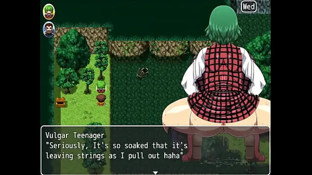 Yuka scattred shard of the yokai &lbrack;PornPlay hentai game&rsqb; Ep&period;10 ass fingering in the forest while pissing