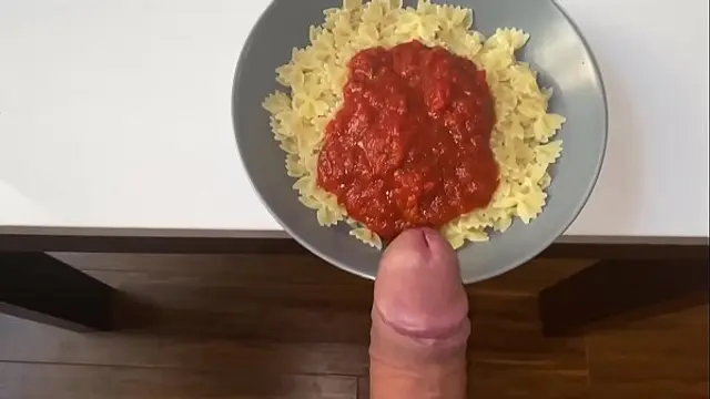 I EAT MY MAN'S CUM PASTA AND I LOVE IT&excl;
