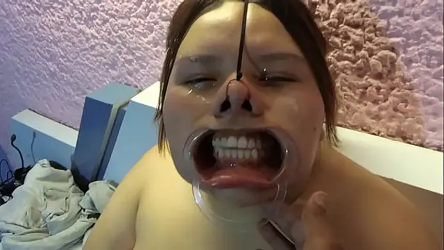 With the cock in the face and the cum in the eyes