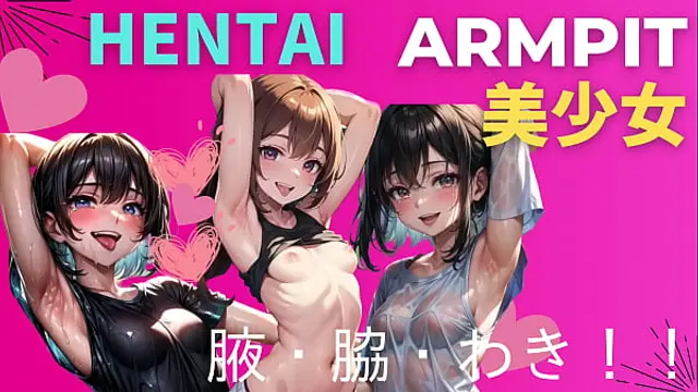 Beautiful young women staring at you while showing off their sexy armpits &lpar;hentai&rpar; &lpar;ai generated&rpar;