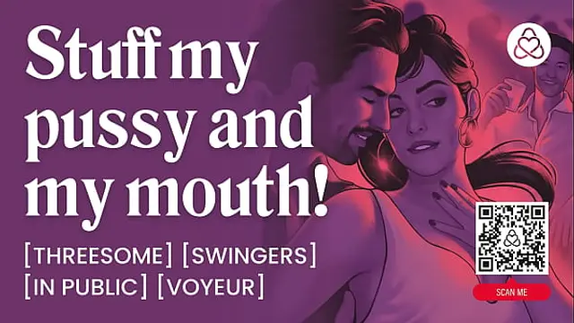 ASMR Audio Porn&colon; Hotwife Fucked in Swingers Club MMF Threesome - Public Sex &amp; DP &ndash; Erotic Audio Roleplay