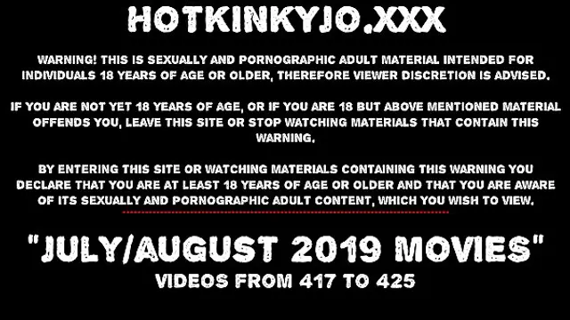 JULY AUGUST 2019 News at HOTKINKYJO site&colon; extreme anal fisting&comma; prolapse&comma; public nudity&comma; belly bulge