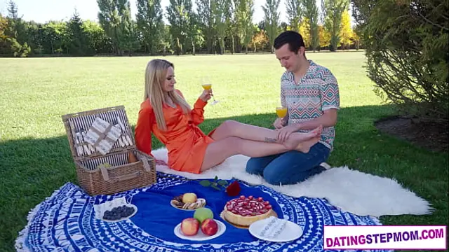 German MILF stepmom on a romantic date with her lovely stepson
