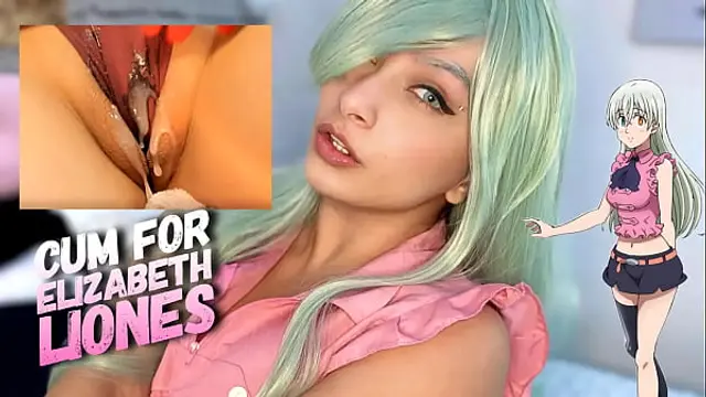 Elizabeth Liones from seven deadly sins cosplay RED LIGHT GREEN LIGHT jerk off game can you win in this game&quest;&quest;