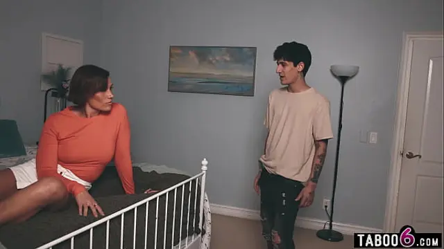 Middle Eastern stepmom MILF caught pussy squirting by her stepson