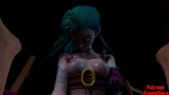 Jinx Arcane Hentai Animation &vert; Hot Night With Jinx
