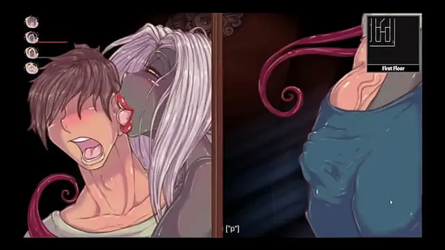 Sex Maniac Mansion &lbrack; Hentai Game PornPlay &rsqb; Ep&period;1 creampie a gender bender version of Frankenstein