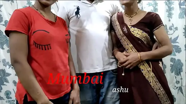 Mumbai fucks Ashu and his sister-in-law together&period; Clear Hindi Audio&period;