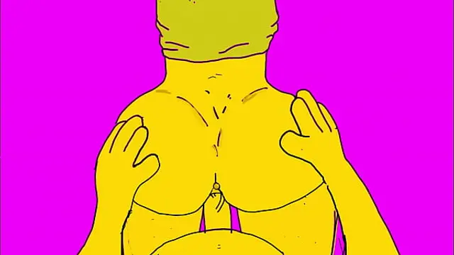 Marge riding a dick