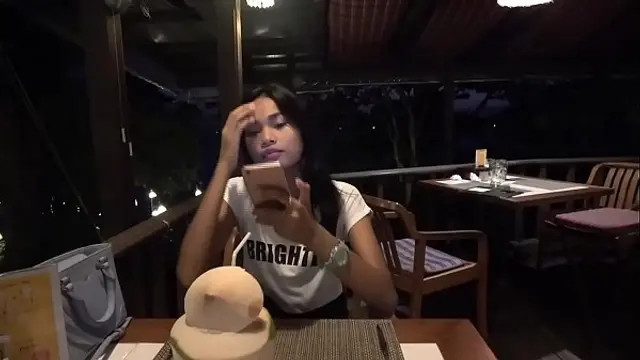 She did not move for a while keeping creampie