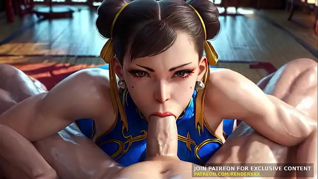 3D Animation &colon; Street Fighter - Chun Li Blowjob FullNelson Fuck &vert; Uncensored Hentai &vert; AI Generated