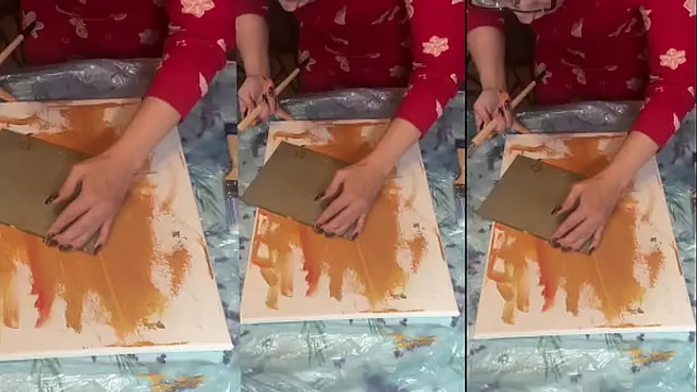 In Big Eyeglasses ASMR Acrylic Art Bloom in the Mist Part 1