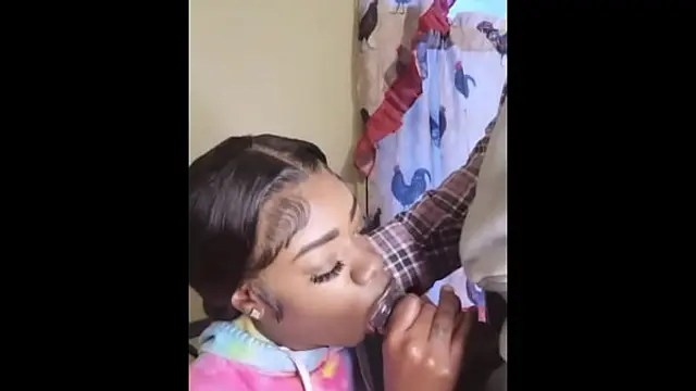 HOT EBONY BADDIE IN HER FEELINGS WHILE SUCKING BIG BLACK COCK &lpar; BBC&rpar;