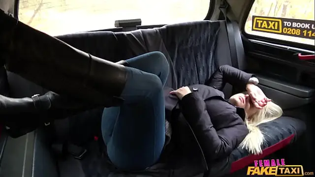 I Let George Bang Away on my Pussy with my Massive TITS OUT - Female Fake Taxi