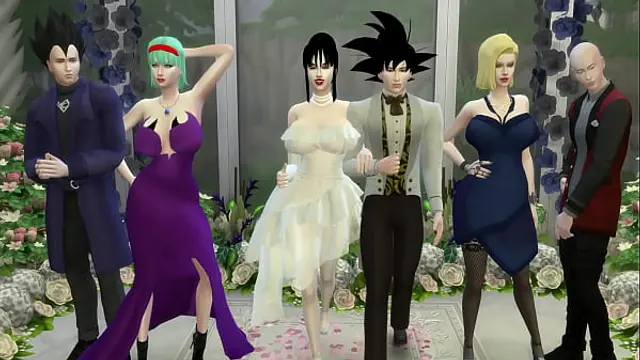 Milk's Marriage Episode 1 The Wedding of Goku and his Wife Chichi very romantic but it ends in Netorare Wife Fucked like a Bitch Husband Cuckold Dragon Ball Porn Hentai