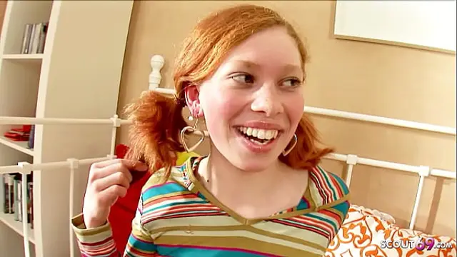 tiny ginger teen 18 raw defloration sex with pumped pussy