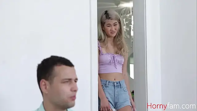 Teen Asian Stepsis Fucks Step Bro After Losing A Bet