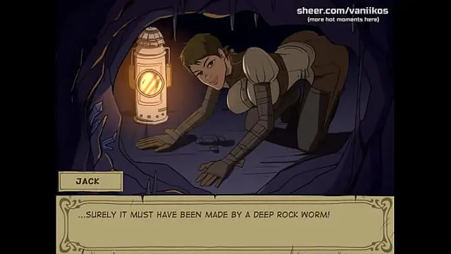 Witch Hunter Trainer &vert; Short haired teen with big tits and a perfect big ass jerks off dwarf's cock and tastes his cum &vert; My sexiest gameplay moments &vert; Part &num;10