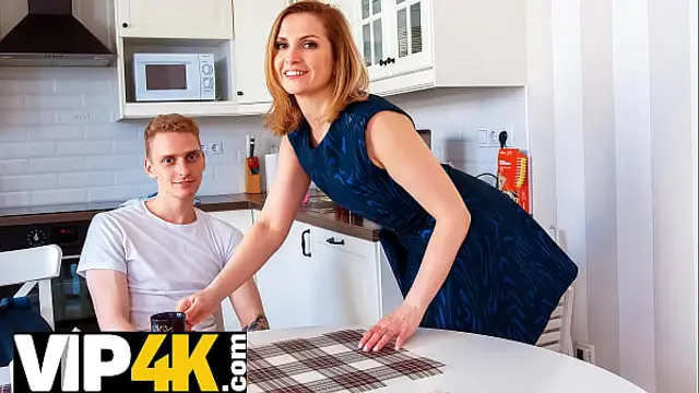 TUTOR4K&period; Exam is failed and angry student pays math tutor back by sex