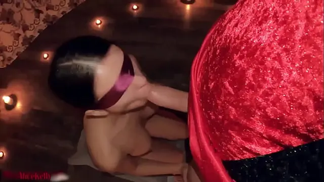 Girl Deep Sucks&comma; Hard Fucks and Swallows Cum at Demon Ritual - Halloween