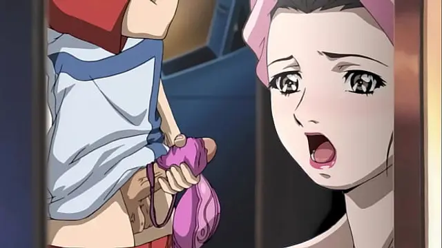 Step Mom Caught Her Stepson Masturbating With Her Lingerie &vert; Uncensored Hentai