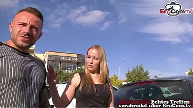 German teen tourist is picked up and fucked in Mallorca