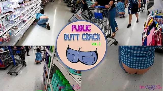 PUBLIC BUTT CRACK Vol&period; 3- Preview - ImMeganLive